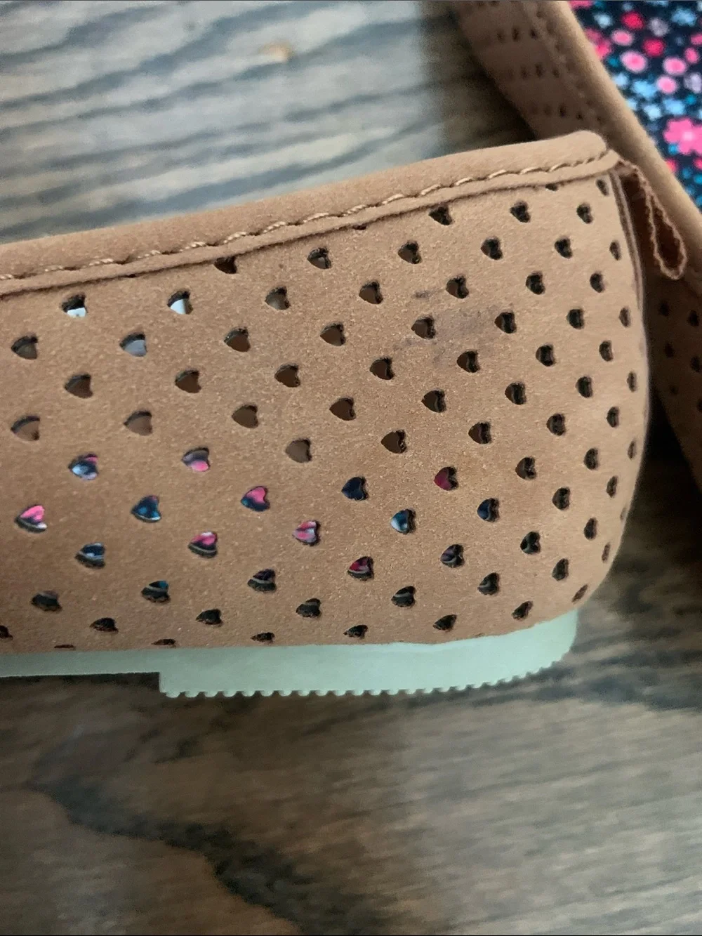Carter’s Tan Laser Cut Girl Ballet Flats